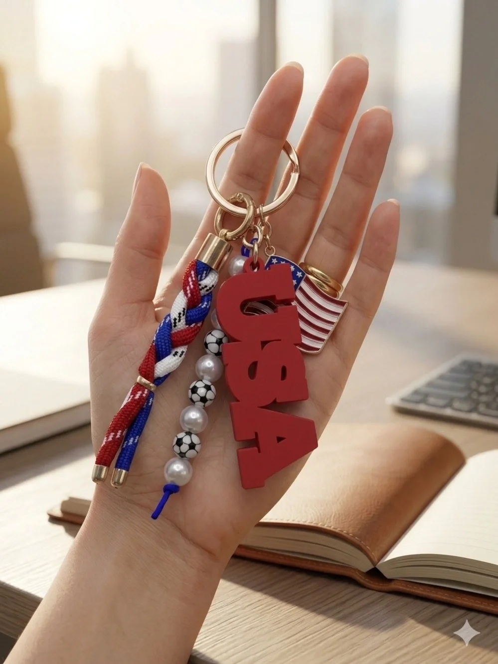 World Cup 2026 Soccer Keychain | USA Soccer Fan Gift | Football Lover Accessory